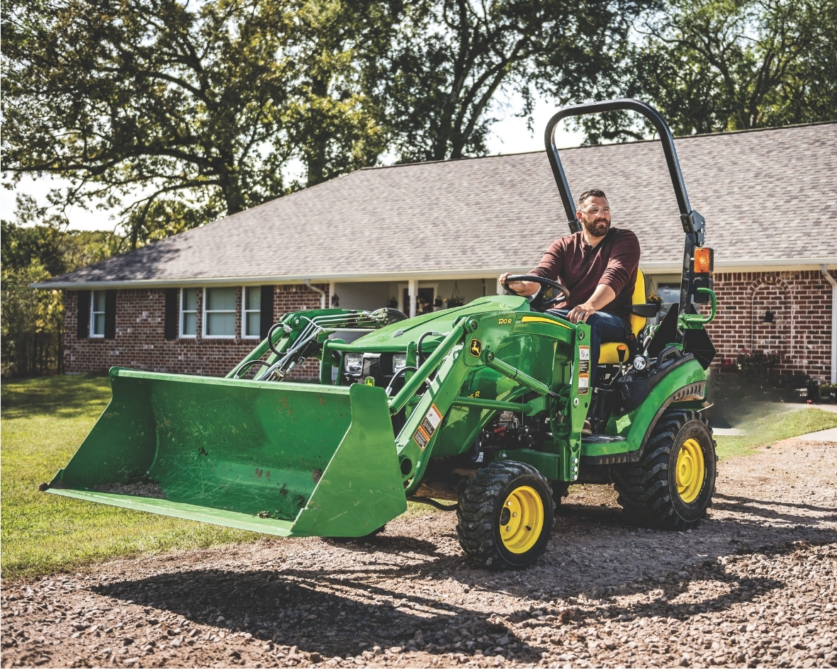 John Deere 1025R with 120R Loader